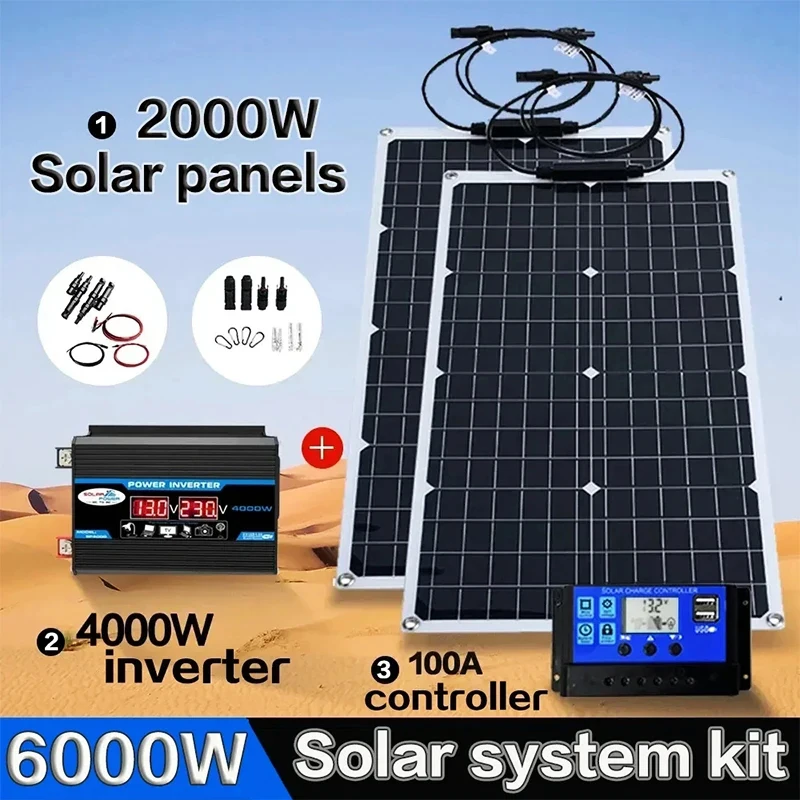 Grid Tie Inverter Limiter 2000W - Zestaw solarny typu wszystko w jednym