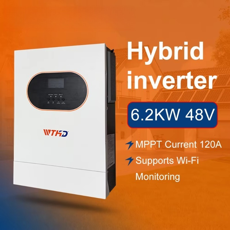 Off Grid Solar Inverter 48V 6000W - 6.2KW Jednofazowy Inwerter Solarny Hybrydowy Off