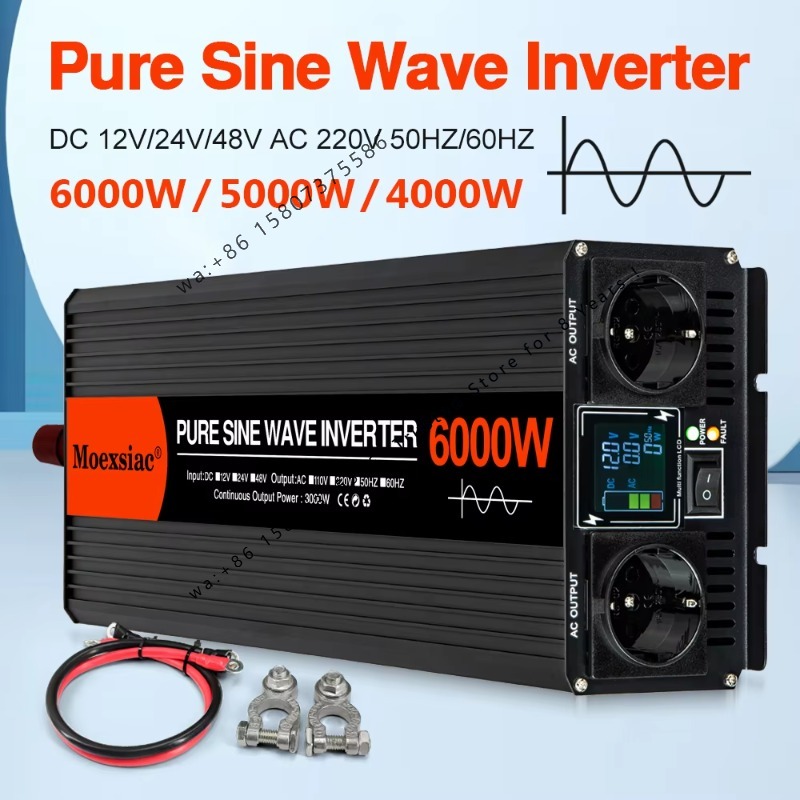 Pure Sine Wave Inverter 5000W 48V 220V - Inwerter solarny Moexsiac z czystą sinusoidą