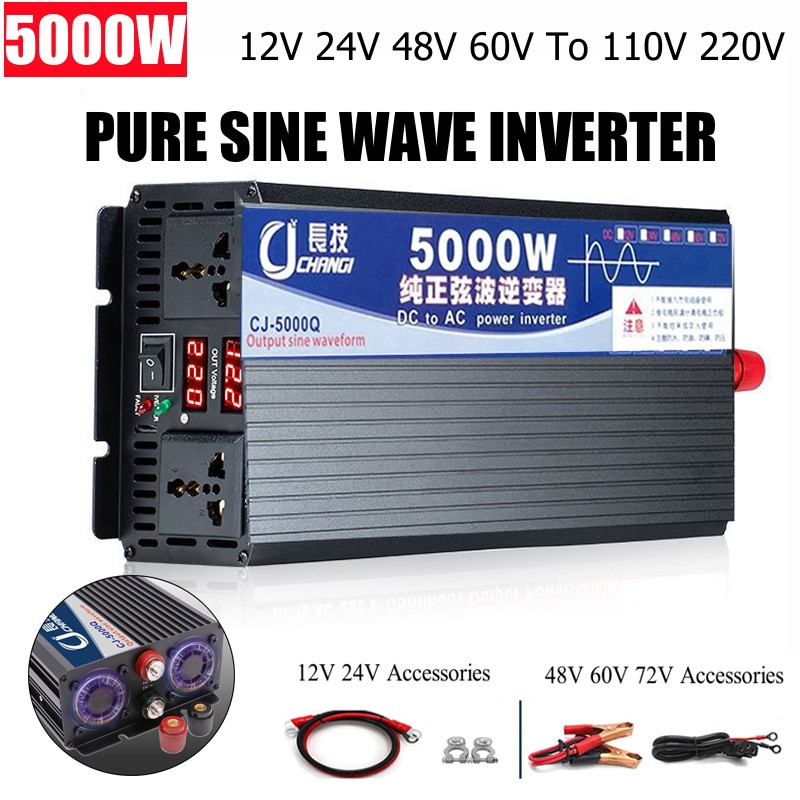 Inverter Pure Sine Wave 60Hz 120V 3000W - 4000W/5000W/5500W/3000W falownik czystej fali sinusoidalnej DC