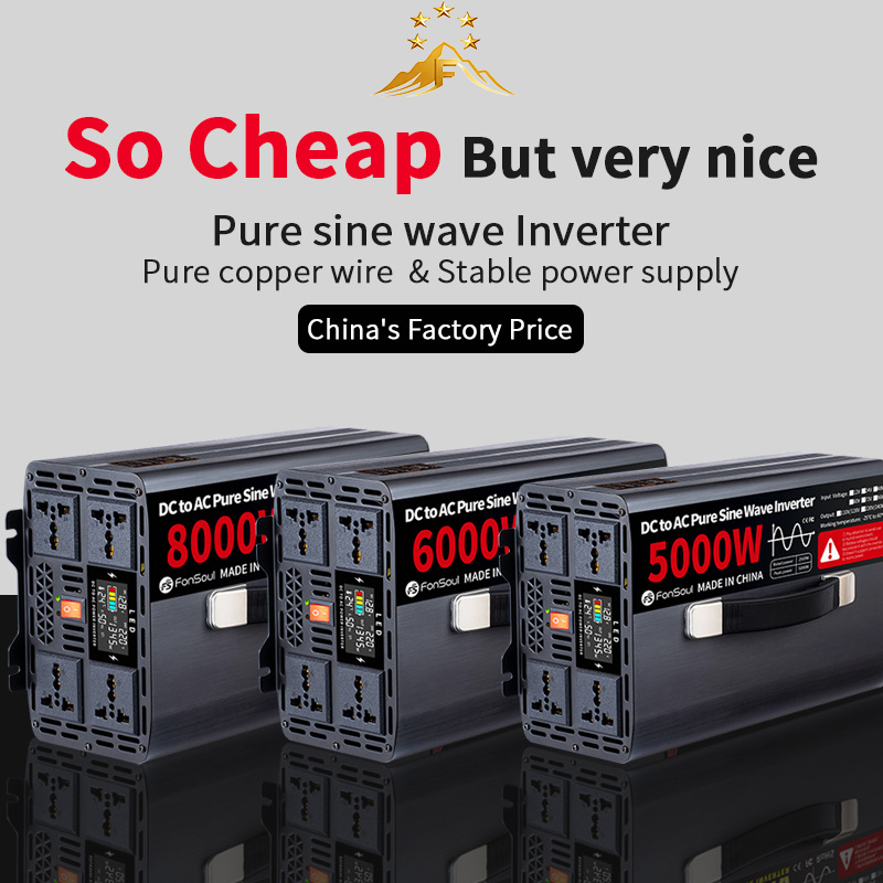 Przenośny inwerter sinusoidaln – Pure Sine Wave Inverter 5000W 48V 220V recenzja i cena