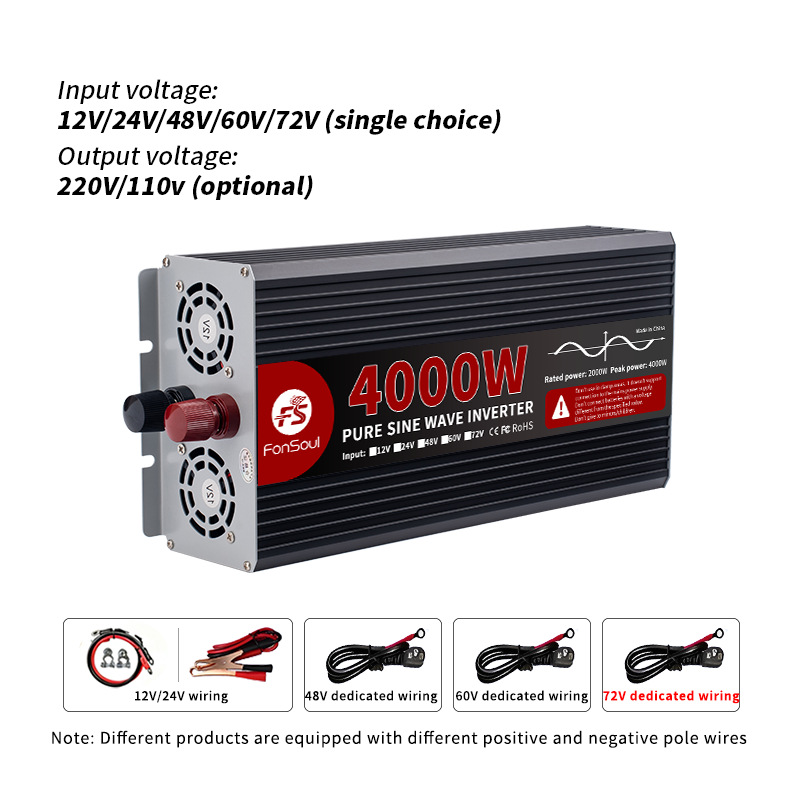 6000W 5000W 4000W 3000W Inwert – Pure Sine Wave Inverter 5000W 48V 220V recenzja i cena